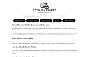 Paywall Reader screenshot 1