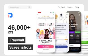 46,000+ i0S Paywall Screenshots