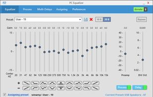 PC Equalizer - GUI screenshot 1