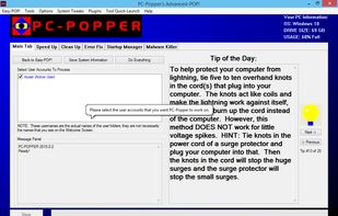 PC-Popper's Advanced-POP! Main Tab
