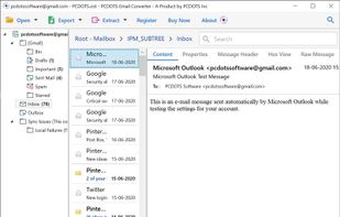 Preview emails before convert