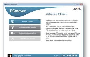 PCmover screenshot 1