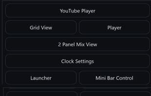 Part of the launcher controls
