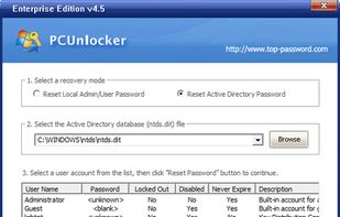 PCUnlocker screenshot 1