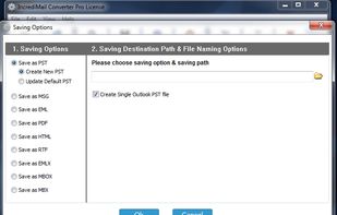 Choose File Format to Save Emails As PST, MSG, EML, PDF, etc. and Select File Naming Option