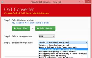 PCVARE OST File Converter screenshot 1