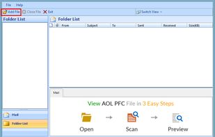 PCVITA Free AOL PFC Viewer screenshot 1