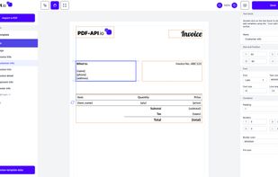 PDF-API document editor