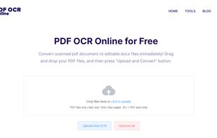 PDF OCR Online screenshot 1