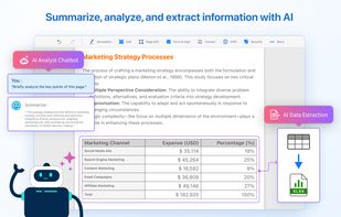 Summarize, analyze, and extract information with AI