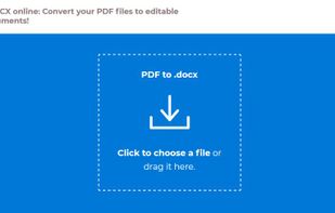 PDF to DOCX online screenshot 1