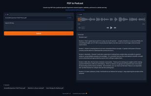 PDF to Podcast screenshot 1
