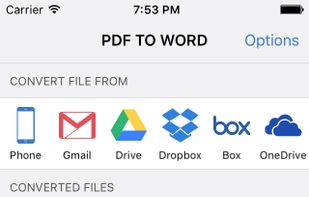 PDF to Word screenshot 1