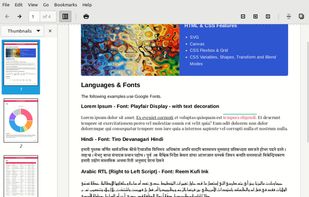 Example PDF generated with our API from an HTML template