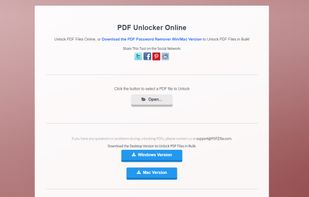PDFZilla - PDF Unlocker Online screenshot 1