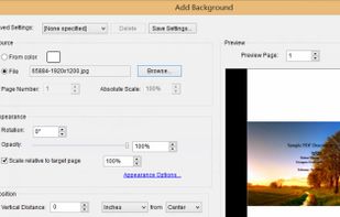 add background to PDF