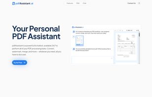 pdfAssistant.ai  Homepage