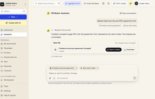 3. Merge two files from one prompt
