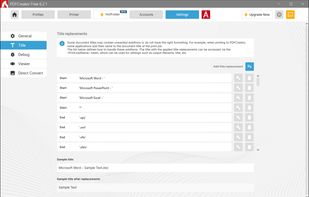 PDFCreator 6.2.1 interface