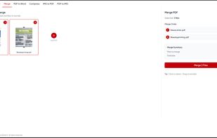 Merge tool - Merge PDFs with Drag and Drop