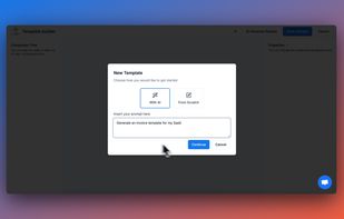 AI Agent to create PDF template