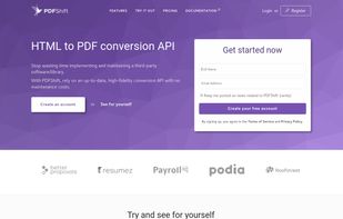 PDFShift screenshot 1