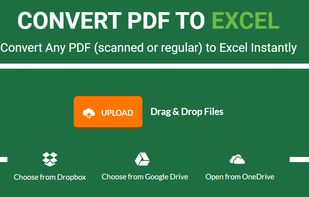 PDFtoExcel.com screenshot 1