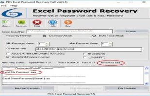 PDS Excel Password recovery screenshot 3