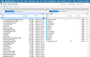 Running processes mounted as a browsable TaskManager drive.