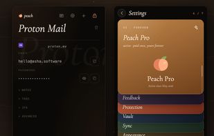 Peach Password Manager screenshot 1