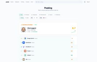 Trending page