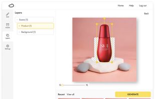 Pebblely AI screenshot 2