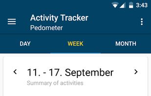 Pedometer (PFA) screenshot 1