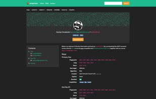 Key-info page