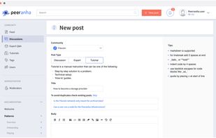 Peeranha screenshot 1