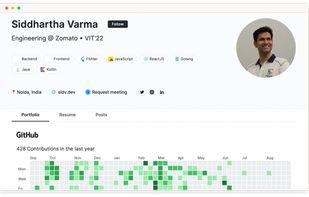 Peerlist screenshot 1