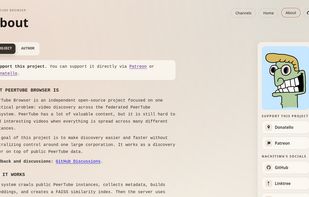 PeerTube Browser screenshot 1