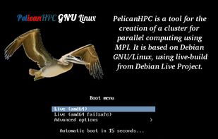 PelicanHPC screenshot 1