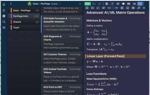 Self-designed theme and Math Formulas Scientific Notation