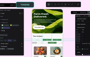 Penpot is the only tool that integrate native design tokens. A single source of truth to improve efficiency and collaboration between product design and development.