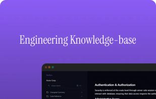 Your team's engineering knowledge, organized and always current