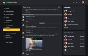 Create group chat, a great alternative to discord or slack.
