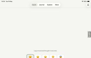 Quickly capture your mood and write what you have in your mind