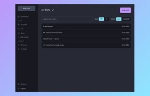 Folders, filters and search help you find your conversations with ease