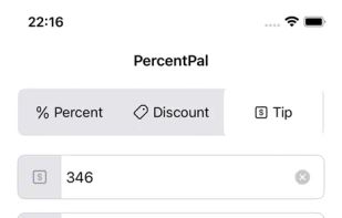 PercentPal screenshot 1