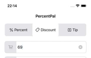 PercentPal screenshot 1