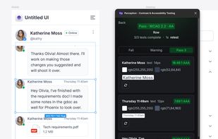 Color contrast passes for WCAG 2.2 level AA in the Untitled UI library