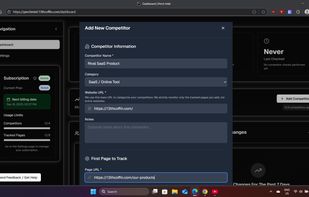 Adding web pages to monitor