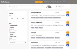 Perfectlancer screenshot 1