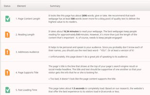 Evaluation checklist